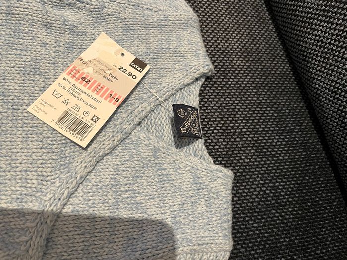 Gilet cardigan Texstar taille 1/3 mois neuf - photo numéro 2