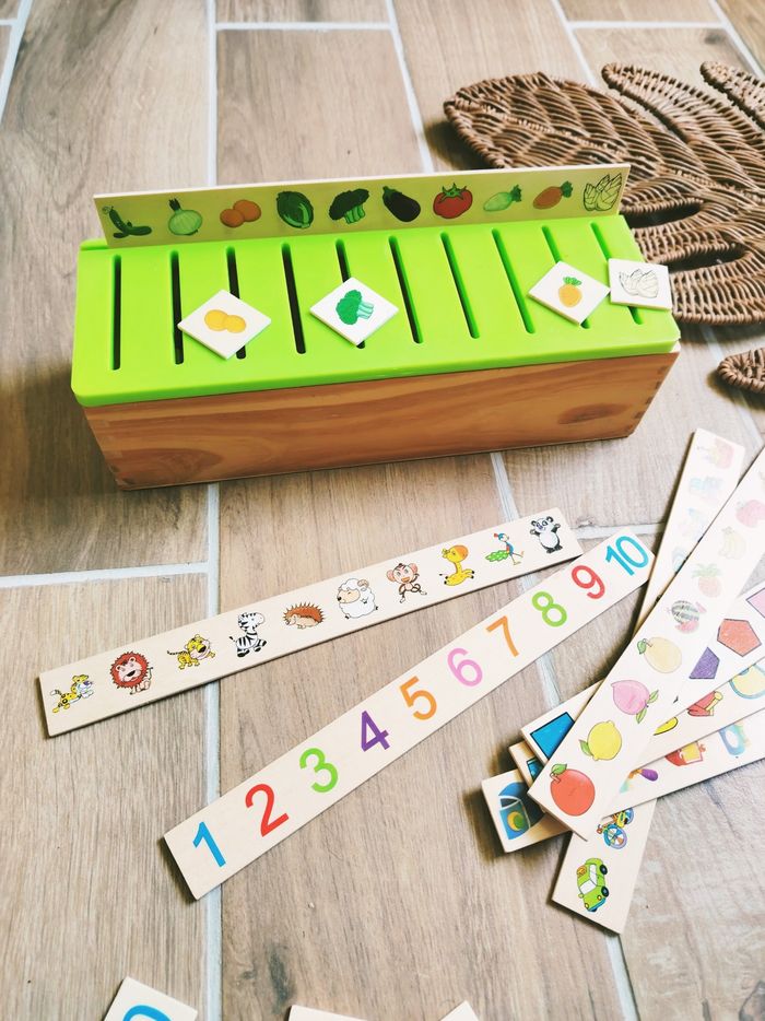 🌈Coffret Ma boîte de tri Montessori en bois - photo numéro 2