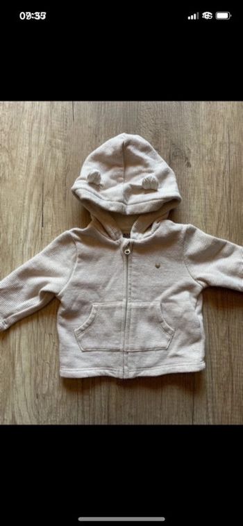 Gilet chaud fille 3 mois