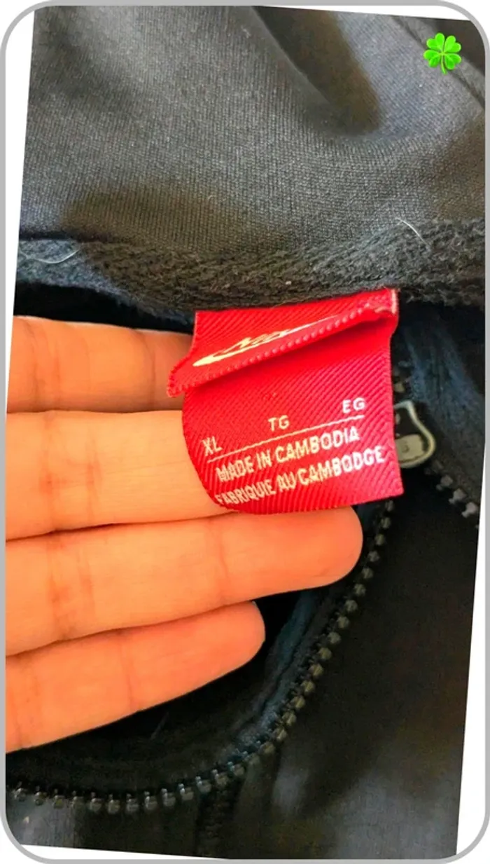 Sweat à capuche homme zippé N*ke XL - photo numéro 7