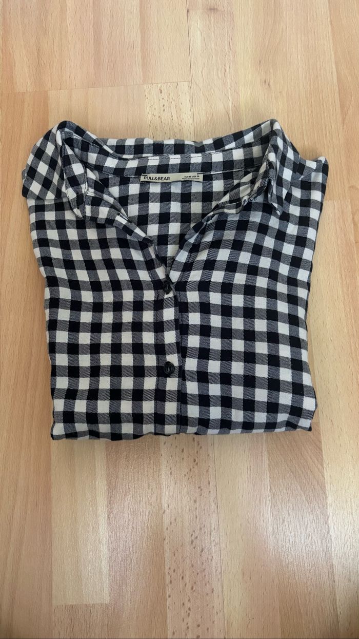 Chemise vichy - À carreaux - Blanche et Noire