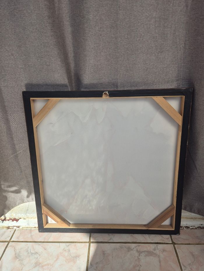 Tableau "Regard de Zèbre" – Design Abstrait (60x60 cm) - photo numéro 2