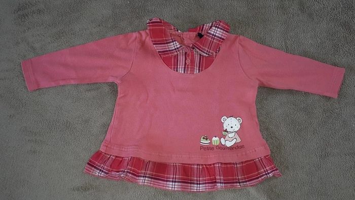 Lot de 5 t-shirts manches longues filles 12 mois 1 an - photo numéro 2