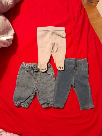 Lot de 3 pantalons taille 1 mois