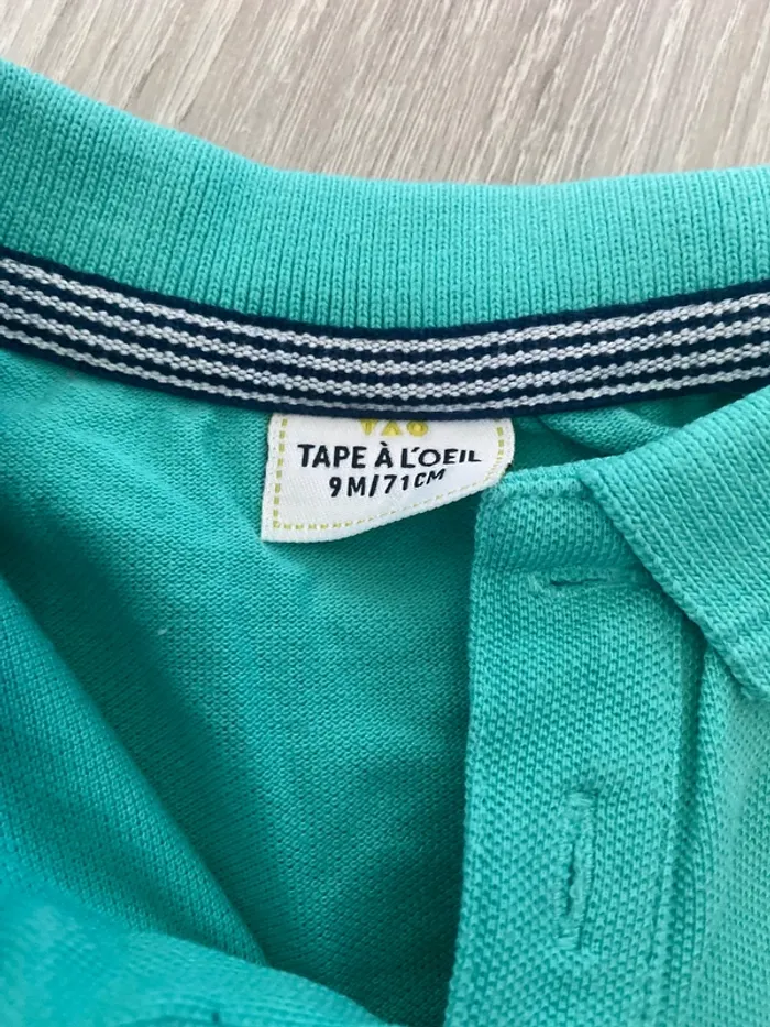 Lot 3 t shirt polo tao garcon 9 mois 71 cm - photo numéro 3