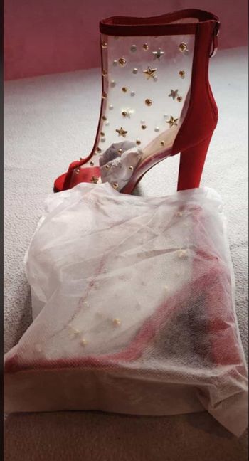 Talon transparent Rouge