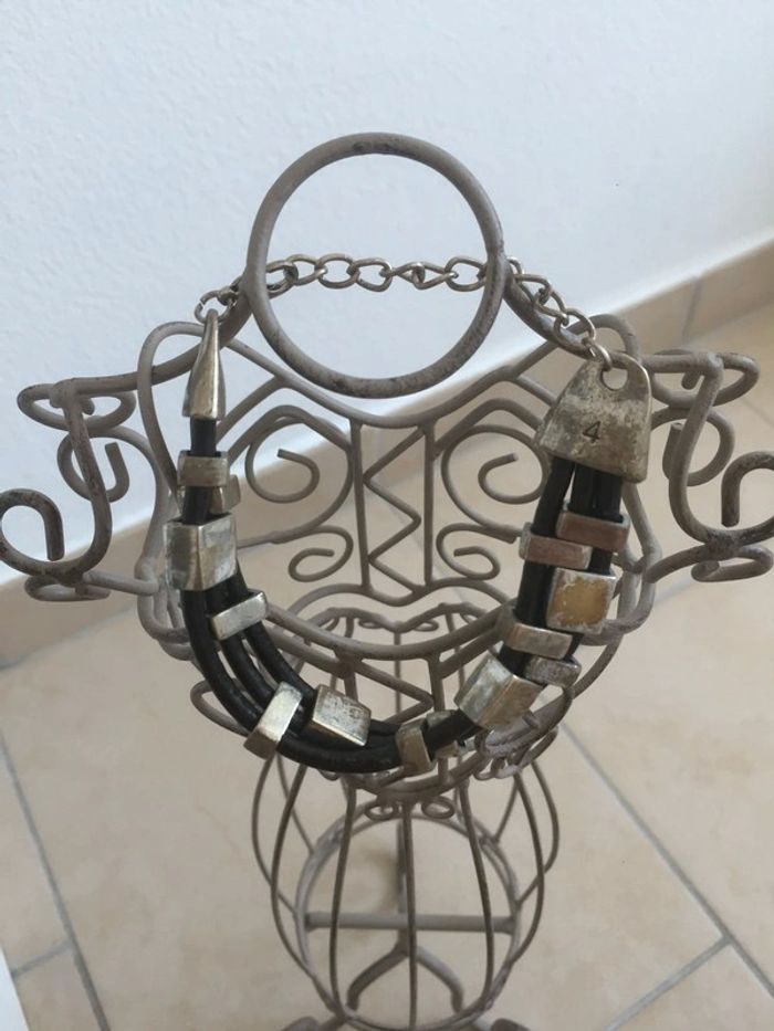 Bracelet en cuir et métal - photo numéro 4