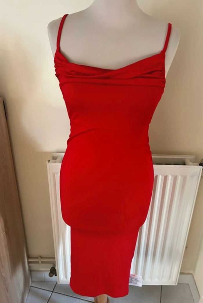 Robe à bretelles, rouge, Asos
