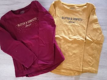 Lot de 2 t shirts ML 4ans