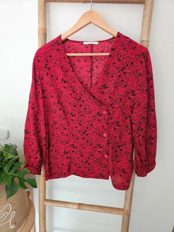 Blouse cache coeur Camaïeu Neuve