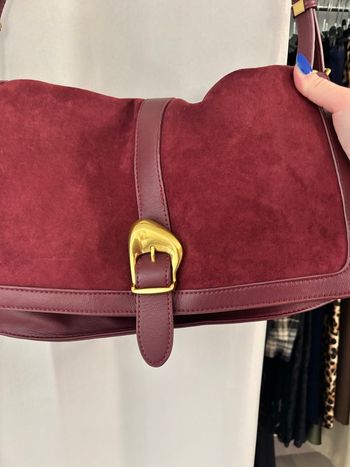 Sac a bandoulière bordeaux 