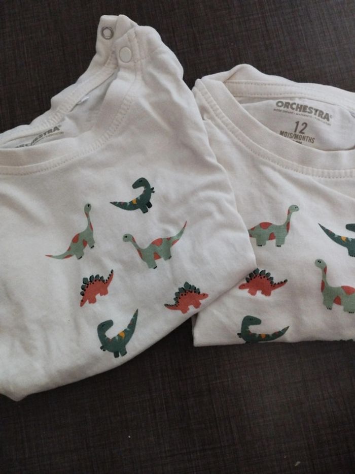 2 t-shirts manche longue