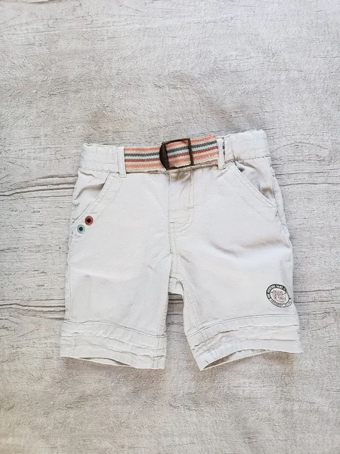 Bermuda Sergent major 3 ans beige clair