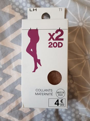 Collant maternité couleur chair