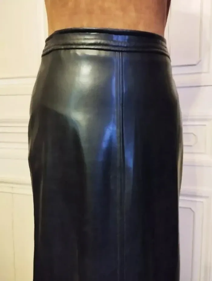 In Love Carling Jupe Longue Souple Effet Cuir T XS/S - photo numéro 3