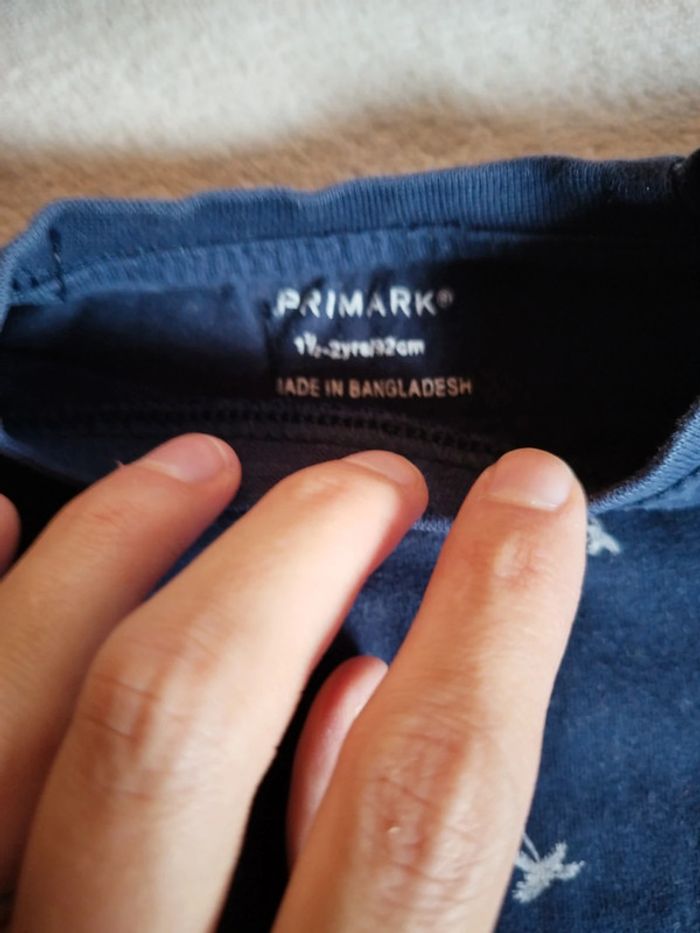 Tee-shirt bleu foncé taille 2 ans - photo numéro 2
