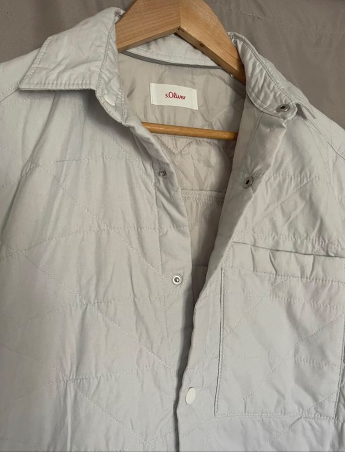 Veste matelassé blanc cassé, taille S, S.Olivier