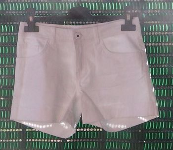 Short blanc en jean