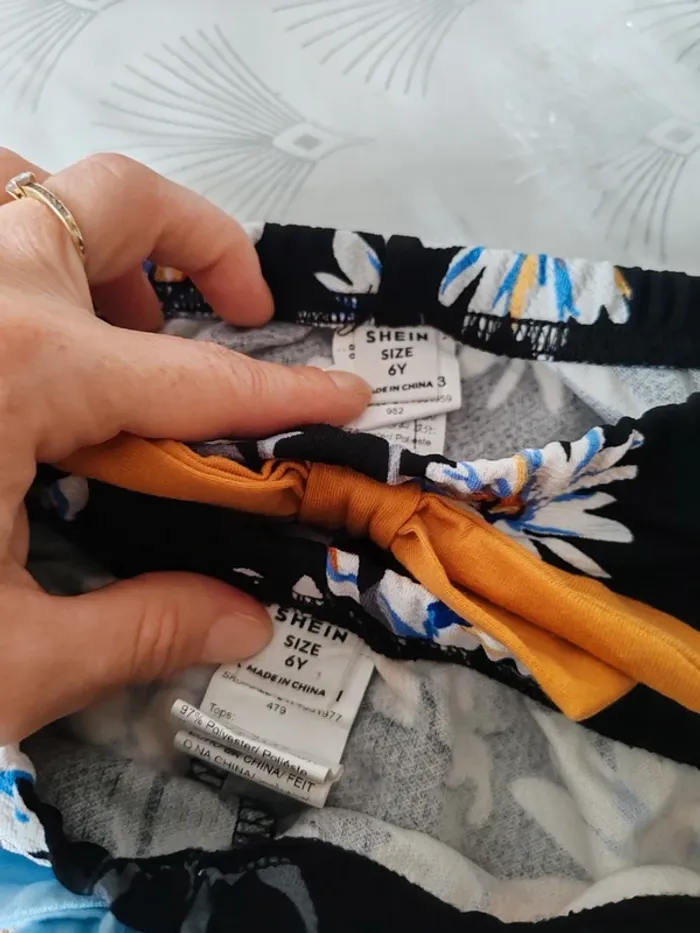 Lot 2 leggings fleuris 6 ans - photo numéro 4