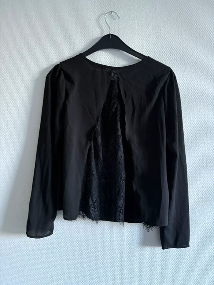 Blouse manches longues à dentelle - photo numéro 5