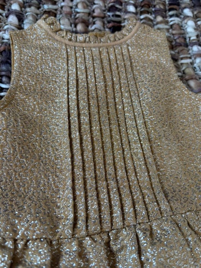 Robe dorée fille 18 mois Tex - photo numéro 2