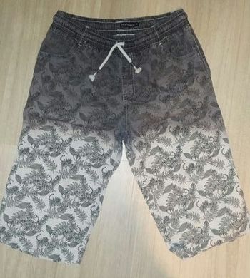 Bermuda gris imprimé