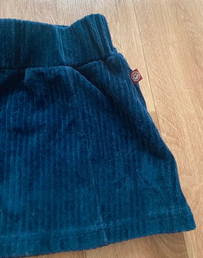Jupe velours bleu marine 3 ans - photo numéro 3