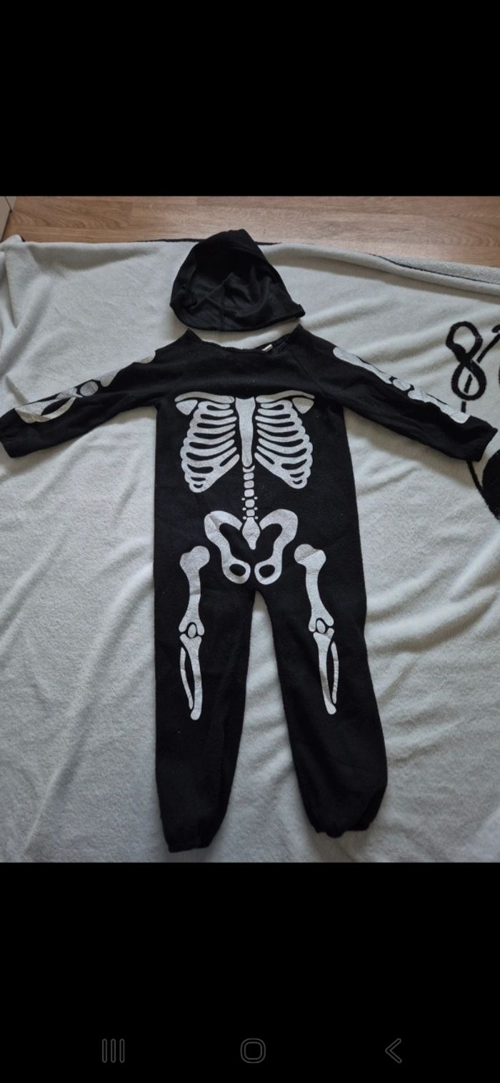 Deguisement squelette 2-4 ans