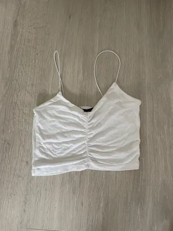Crop top bandeau plissé Jennyfer