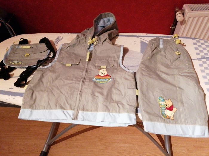 Ensemble, veste short et sac à dos