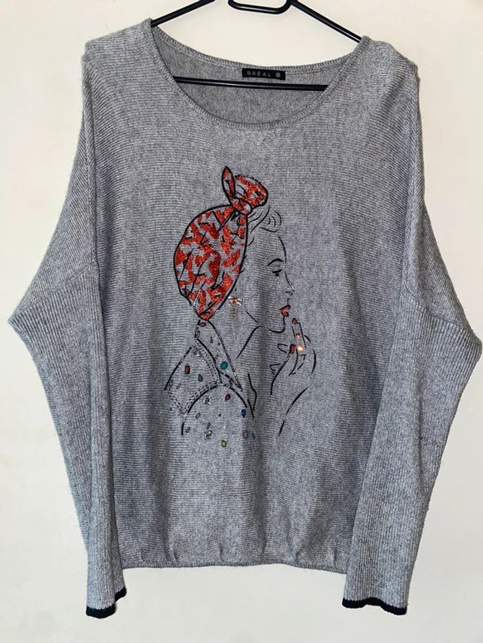 Pull avec strass