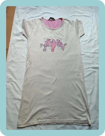 Chemise de nuit manches courtes s