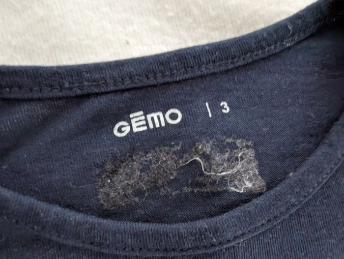 Tshirt ML bleu marine Bisous - 3A - Gémo - photo numéro 2