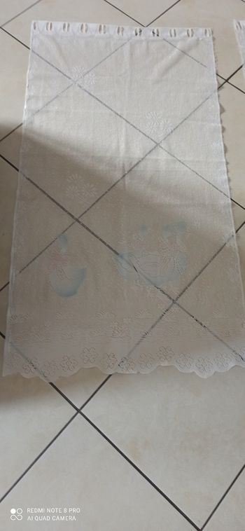 Lot de 2 rideaux imprimes Oies