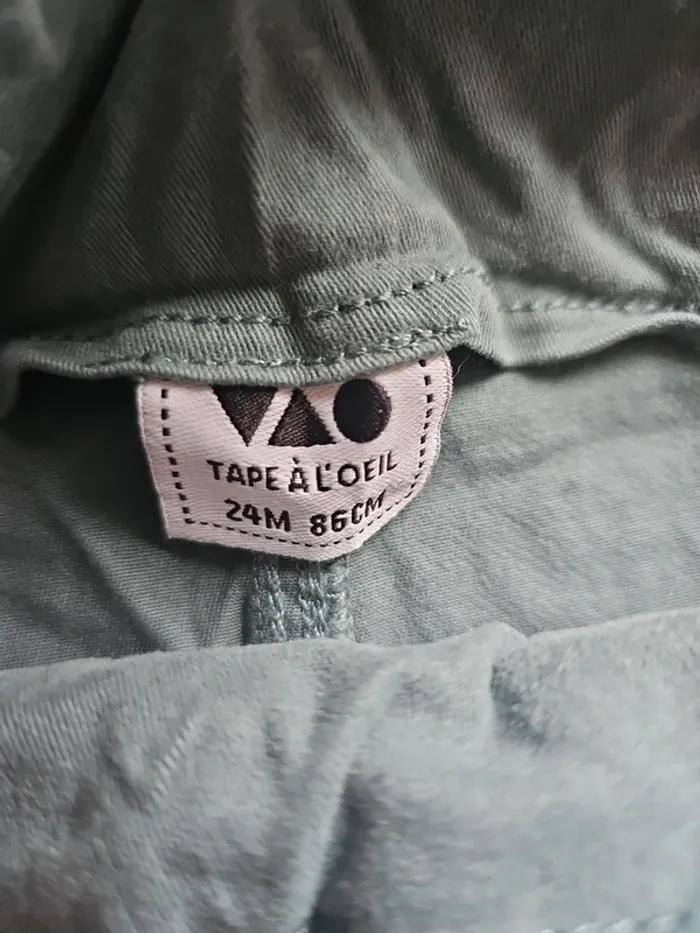 Salopette verte - Tape à l'œil - 24 mois/86 cm - photo numéro 2