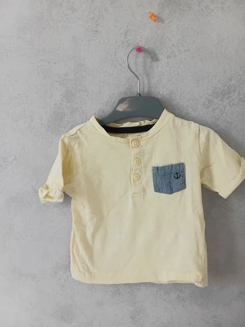 Tee shirt manche courte 9-12 mois 80cm