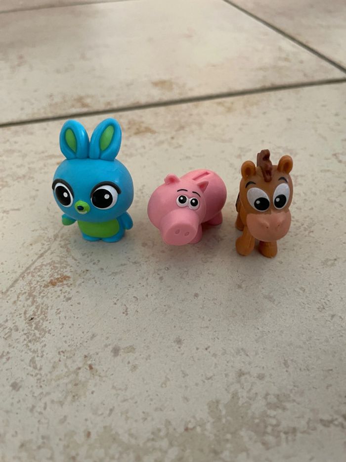 3 figurines Toy Story (Bunny, Bayonne, Pile Poil)