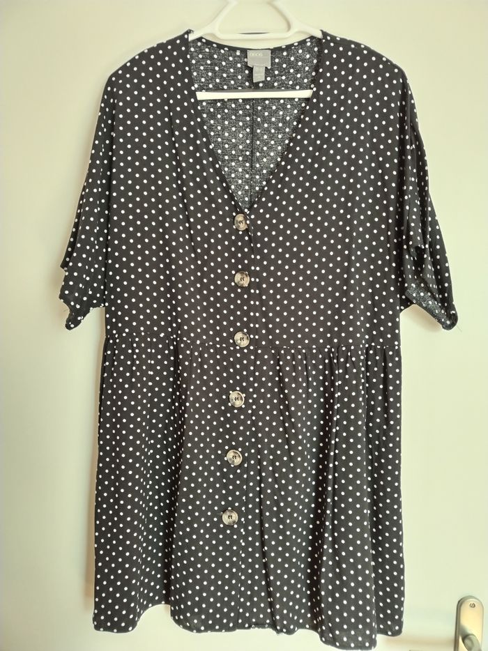 Robe fluide à pois 38