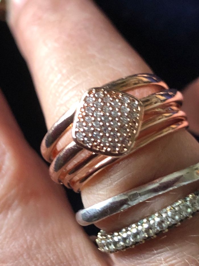 Parure  collier Agatha bague coussin - photo numéro 7