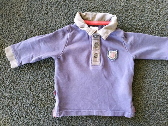 Polo garçon manches longues