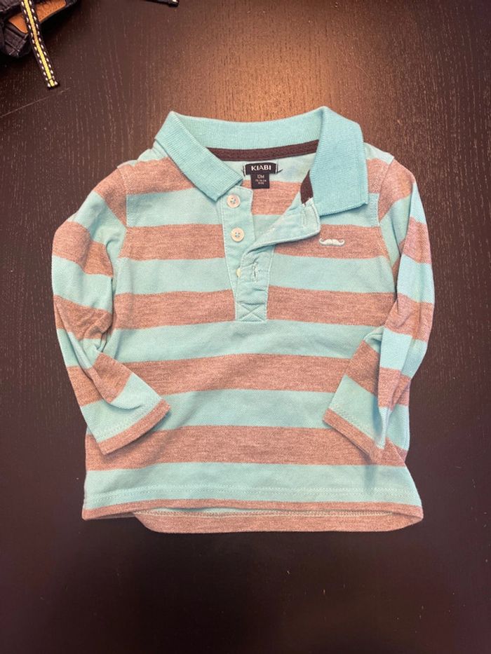 Polo manches longues Kiabi, 12 mois