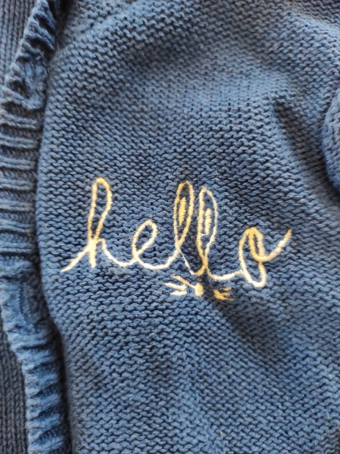 Gilet bleu 12 mois - photo numéro 3