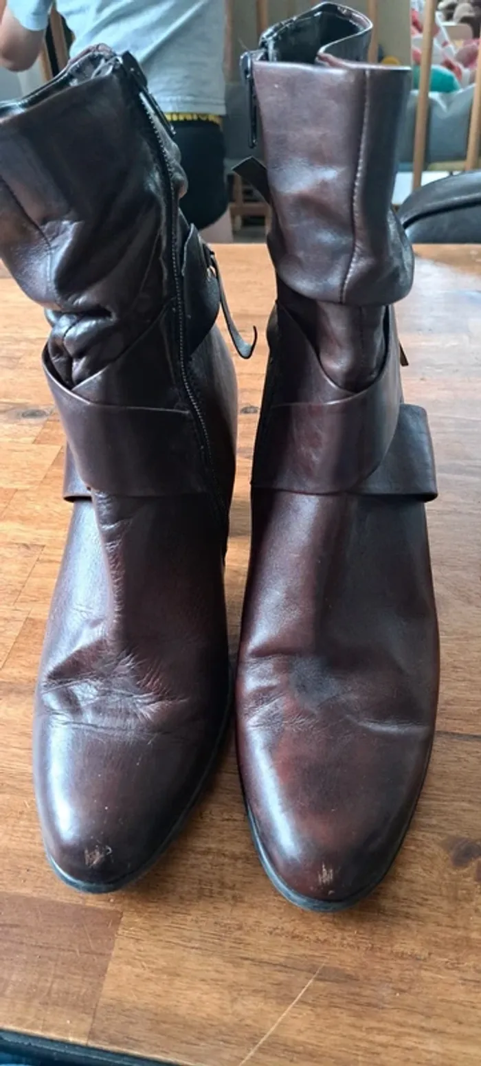Bottines marron - photo numéro 3