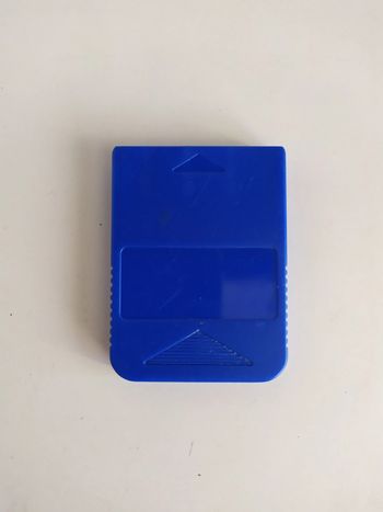 Memory Card Sony Playstation 1 PS1 psone psx 15 blocs 1 Mega bleu électrique non officielle