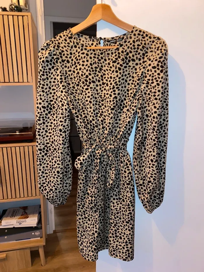 Robe à motifs beige/noir - Shein - photo numéro 6