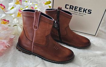 Bottes Bottines Cuir Zip Creeks T34