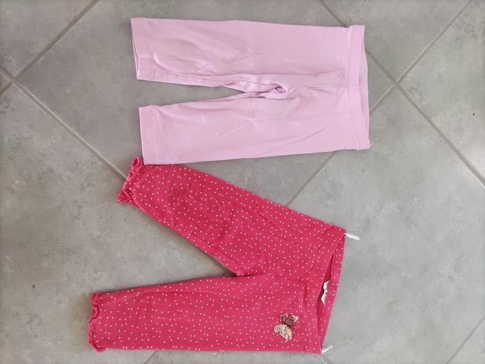 Lot tee-shirt et deux leggings 3/4 - photo numéro 4