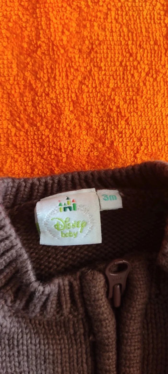 Gilet zippé Mickey 3 mois - photo numéro 3