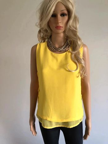 Blouse jaune sans manches Morgan taille 38 jamais portée