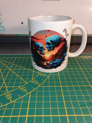 Mug tête de mort personnalisé